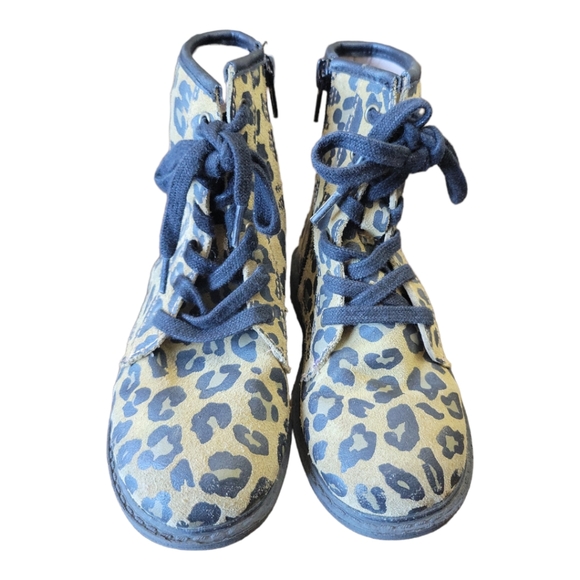 Monkey Feet Shoes Kids Monkey Feet Usa Leopard Print Leather Combat